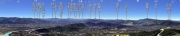 吉祥山からの山岳展望図　国土地理院地形図とカシミール3Dで作成