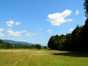 草刈り後の河川敷草地