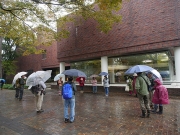 あいにくの雨