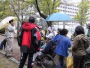 吉田城の石垣の解説、解説は間瀬さんでした。 吉田城の石垣の解説、解説は間瀬さんでした。
