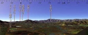 カシミール3Dと国土地理院数値地図による同場所展望図 カシミール3Dと国土地理院数値地図による同場所展望図
