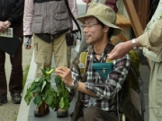 ウスタビガの解説風景 ウスタビガの解説風景