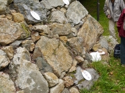 吉田城址の石垣 吉田城址の石垣
