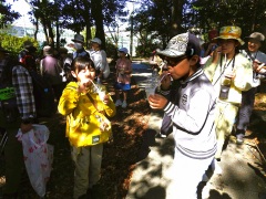 シャボン玉を飛ばそう