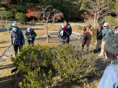 オオスカシバとイノシシの痕跡